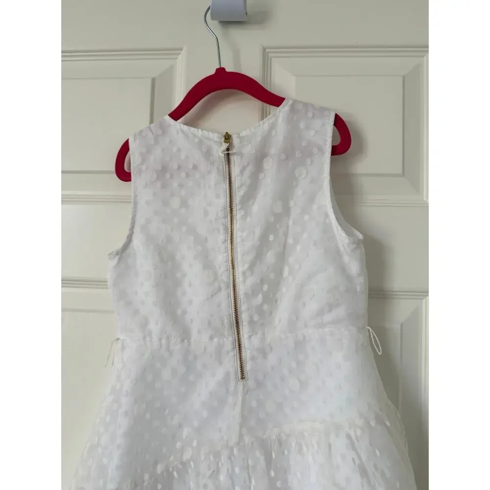 Crewcuts J.Crew Girls White Swiss Dot Ruffle Dress - Picture 6 of 10